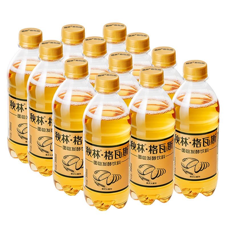 秋林 格瓦斯  发酵饮料 350ml*12瓶 整箱装