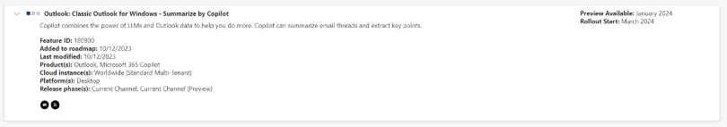 明年Outlook for Windows将引入Copilot功能，助力邮件摘要生成