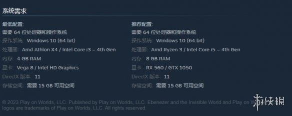 《埃比尼泽和看不见的世界》配置要求